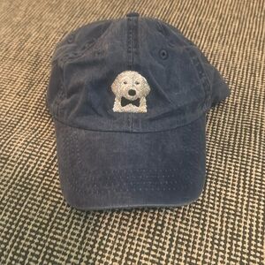 NWOT Blue baseball cap with dog